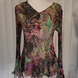 Vtg. Alberto Makali multicolor Women's Top